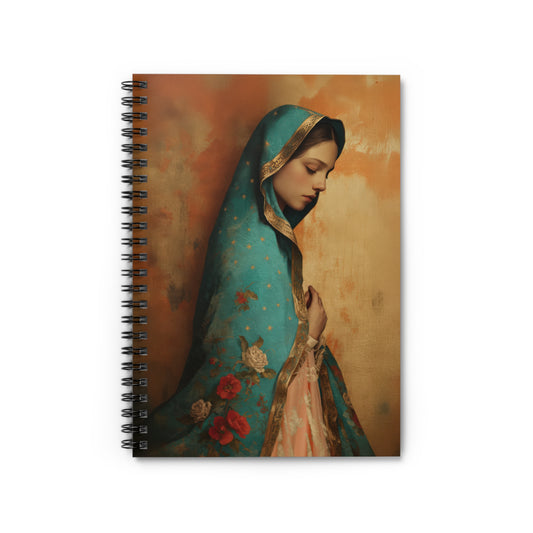 Our Lady of Guadalupe - Sanctified Souls Art - Religious Based Notebook - Spiral Notebook