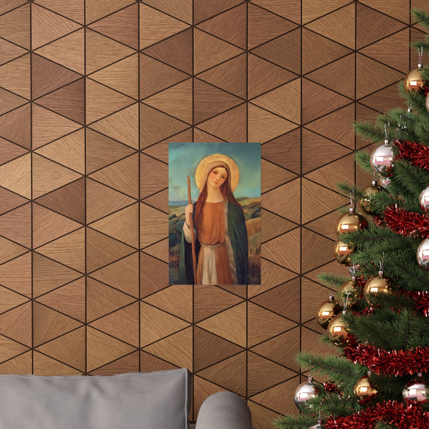 Saint Breage // Saint Breaca - Sanctified Souls Print - Multiple Sizes - Premium Matte Vertical Posters