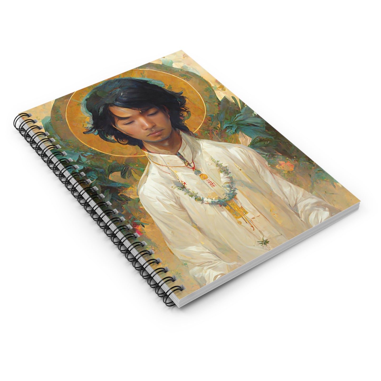 Saint Lorenzo Ruiz Journal - Sanctified Souls Art - Religious Based Notebook - Spiral Notebook - Ruled Line