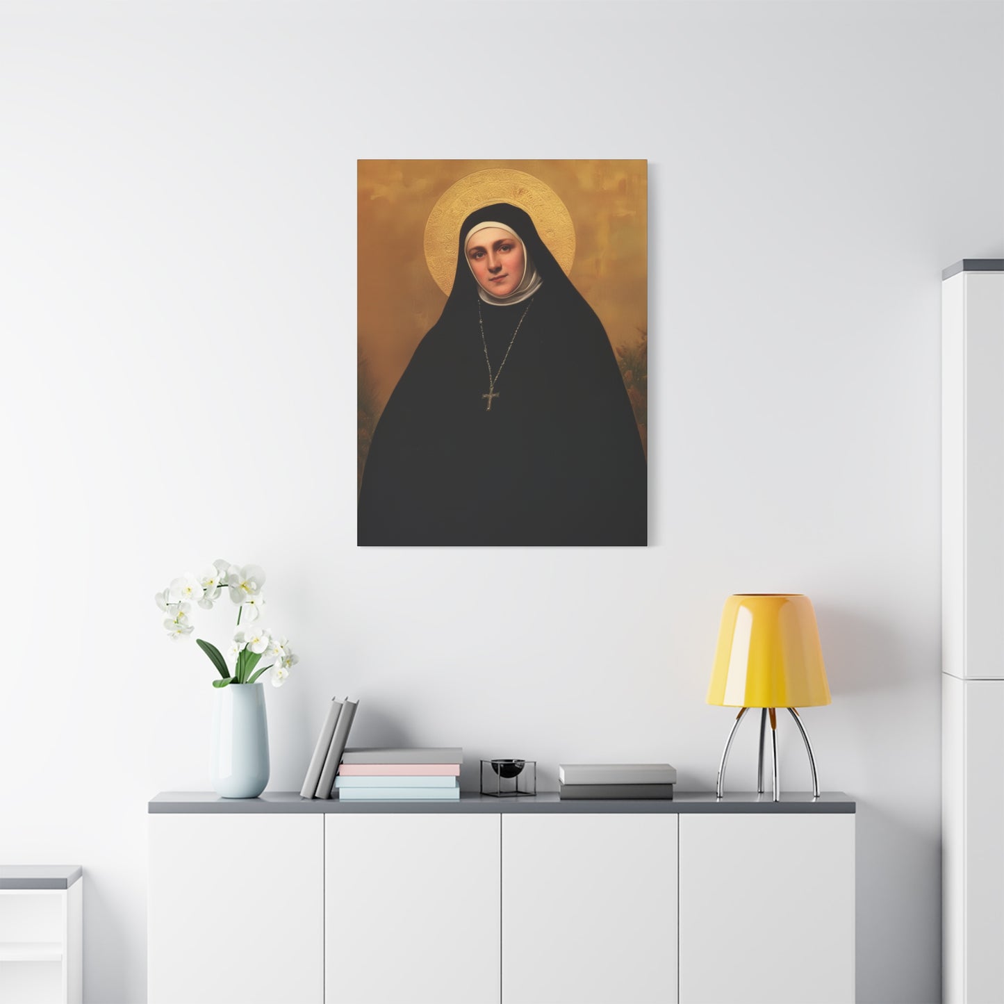 Saint Geltrude Caterina Comensoli - Gallery Wrapped Canvas - Print - Religious Art for your Home - Catholic Art