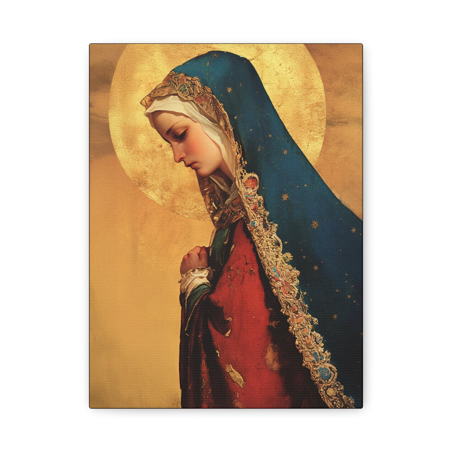 Our Lady of Mercy / Our Lady of Ransom - Multiple Sizes - Catholic Home art - Museum Wrapped Canvas - Sanctified Souls Print - Mother Mary