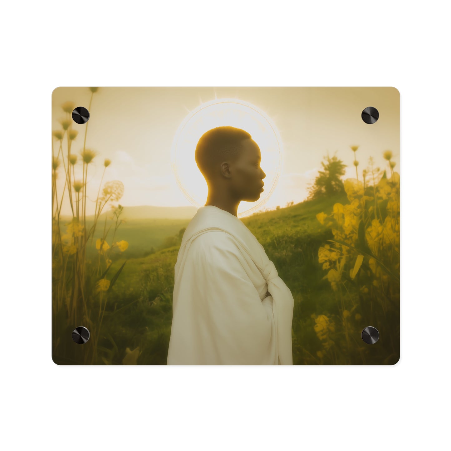Saint Charles Lwanga Wall Art Panel - Ready to Hang Acrylic Print - Catholic Saint Art - Patron Saint Print - No Frame needed