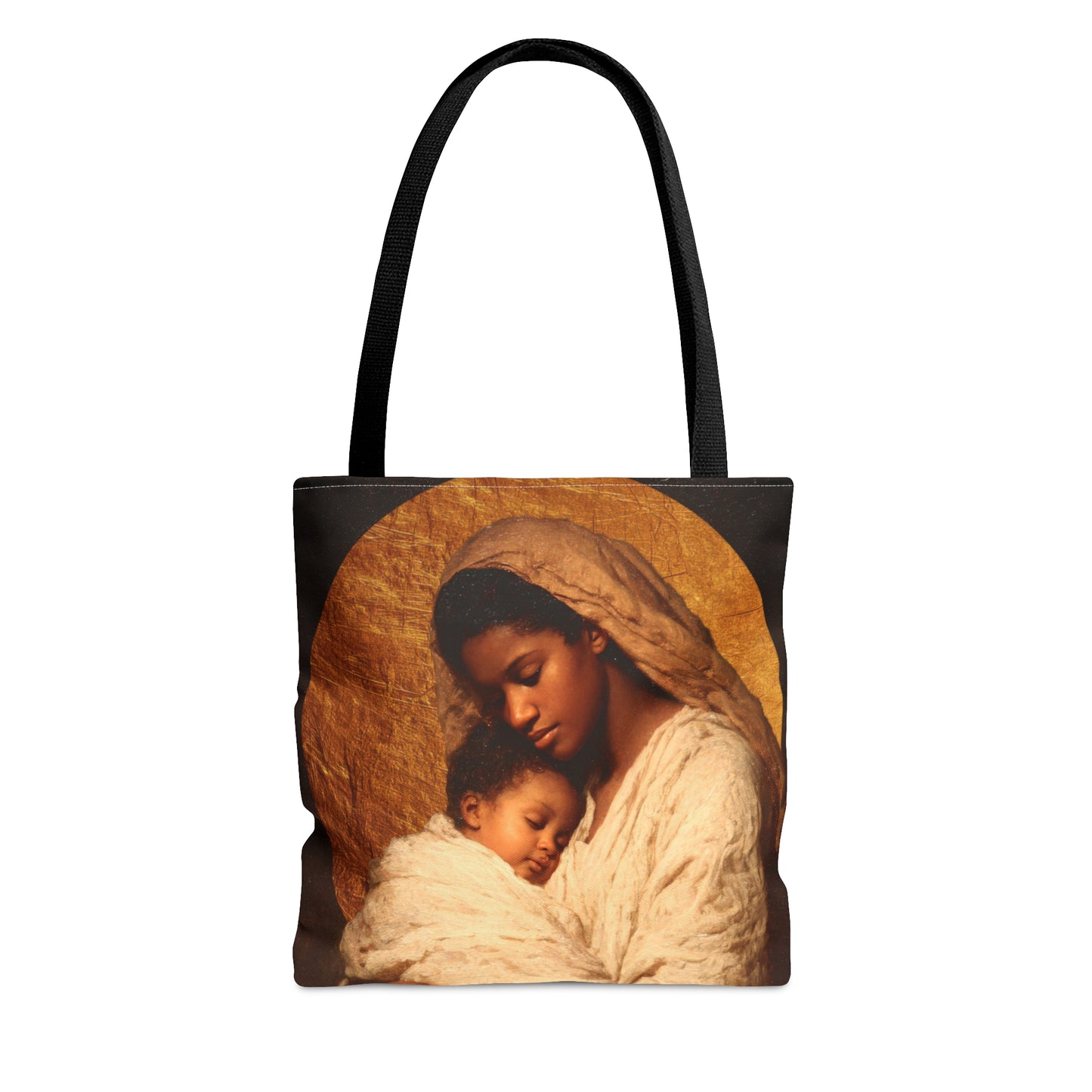 Our Lady of the Manger - Mother Mary and the Christ Child - Tote Bag - Large Medium Small Faith Art Bag - Catholic Faith Purse
