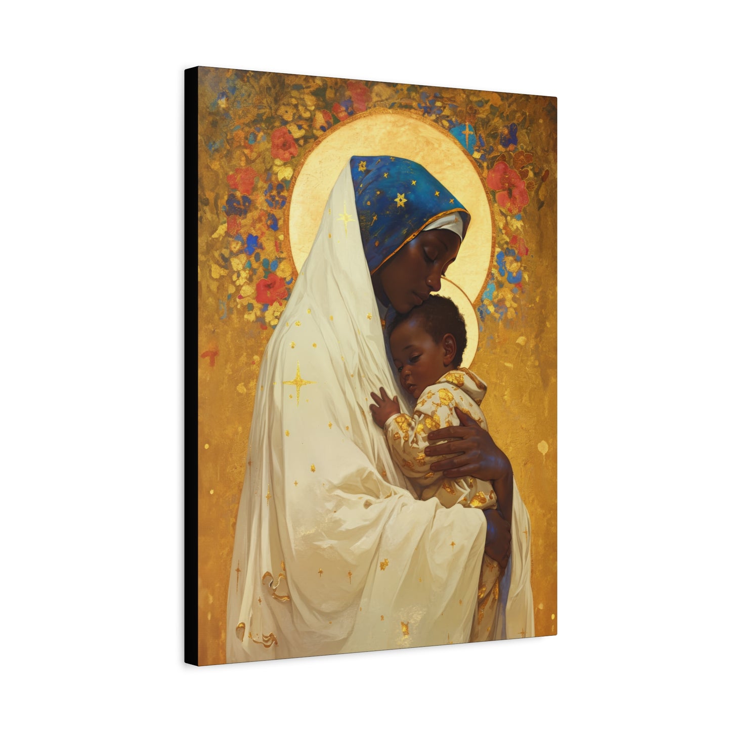 Queen of Peace and Love- Our Lady of Kibeho's Message - Museum Wrapped Canvas - Print - Religious Art for your Home - Christian print