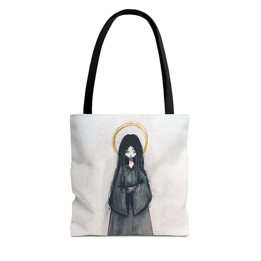 Blessed Mary Magdalen Kiota Hand-Drawn Catholic Tote Bag | Martyrs of Japan Christian Tote | Sanctified Solocosmo Religious Tote