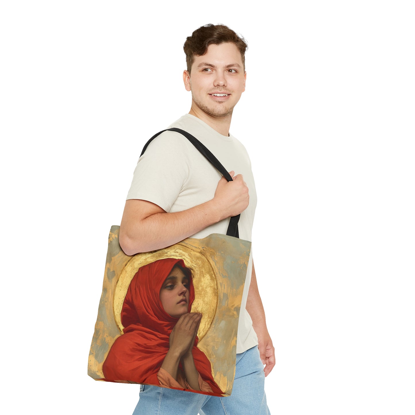 Saint Laura of Cordoba Tote Bag - Large Medium Small Faith Art Bag - Catholic Faith Purse - Religious - Prayer Bag