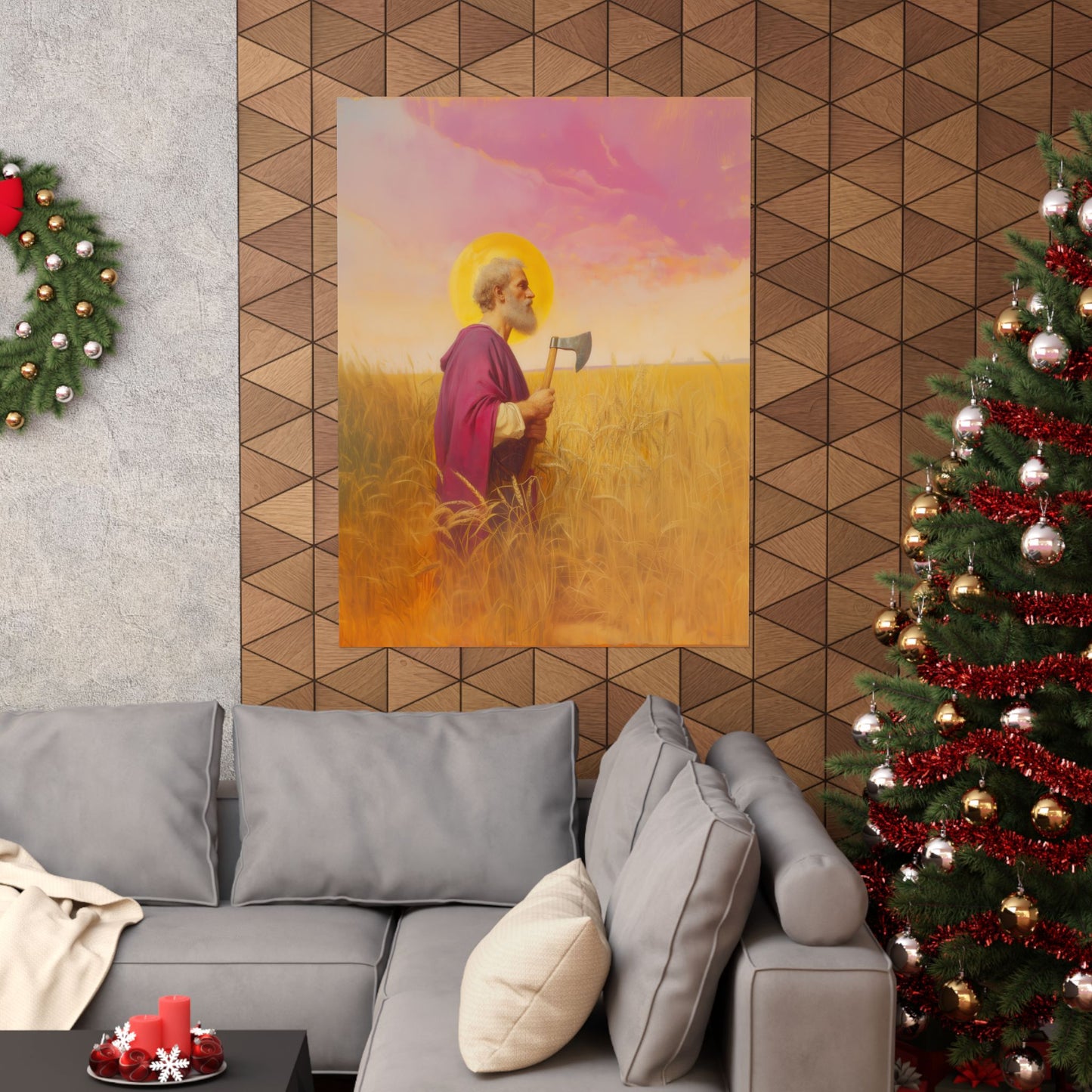 Saint Matthias - Sanctified Souls Print - Multiple Sizes - Premium Posters - Catholic Art - Christian Home Decor Artwork