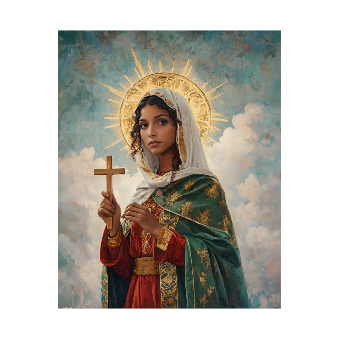 Saint Claudia - Sanctified Souls Print - Multiple Sizes - Premium Posters - Catholic Art - Christian - Gifts for Catholics - Prayer room art