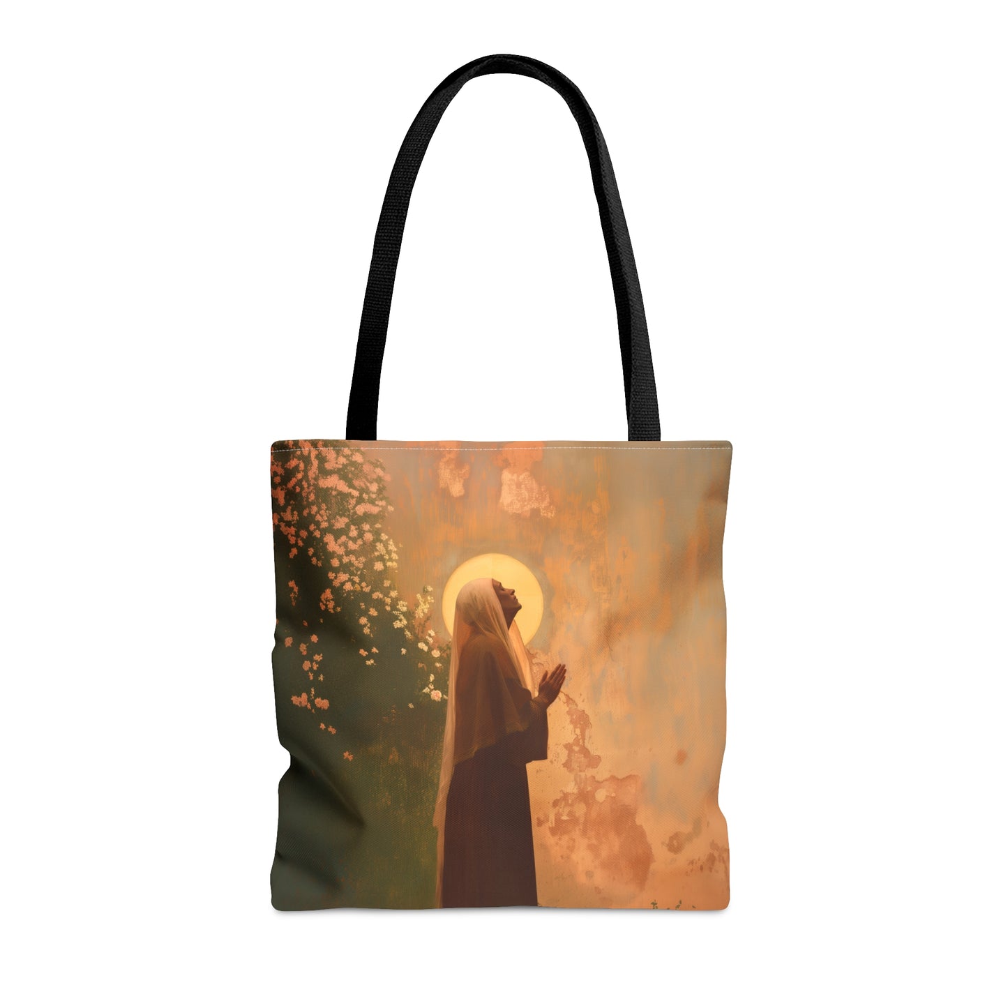 Saint Monica - Tote Bag - Large Medium Small Faith Art Bag - Bible Study Faith Purse - Double Sided