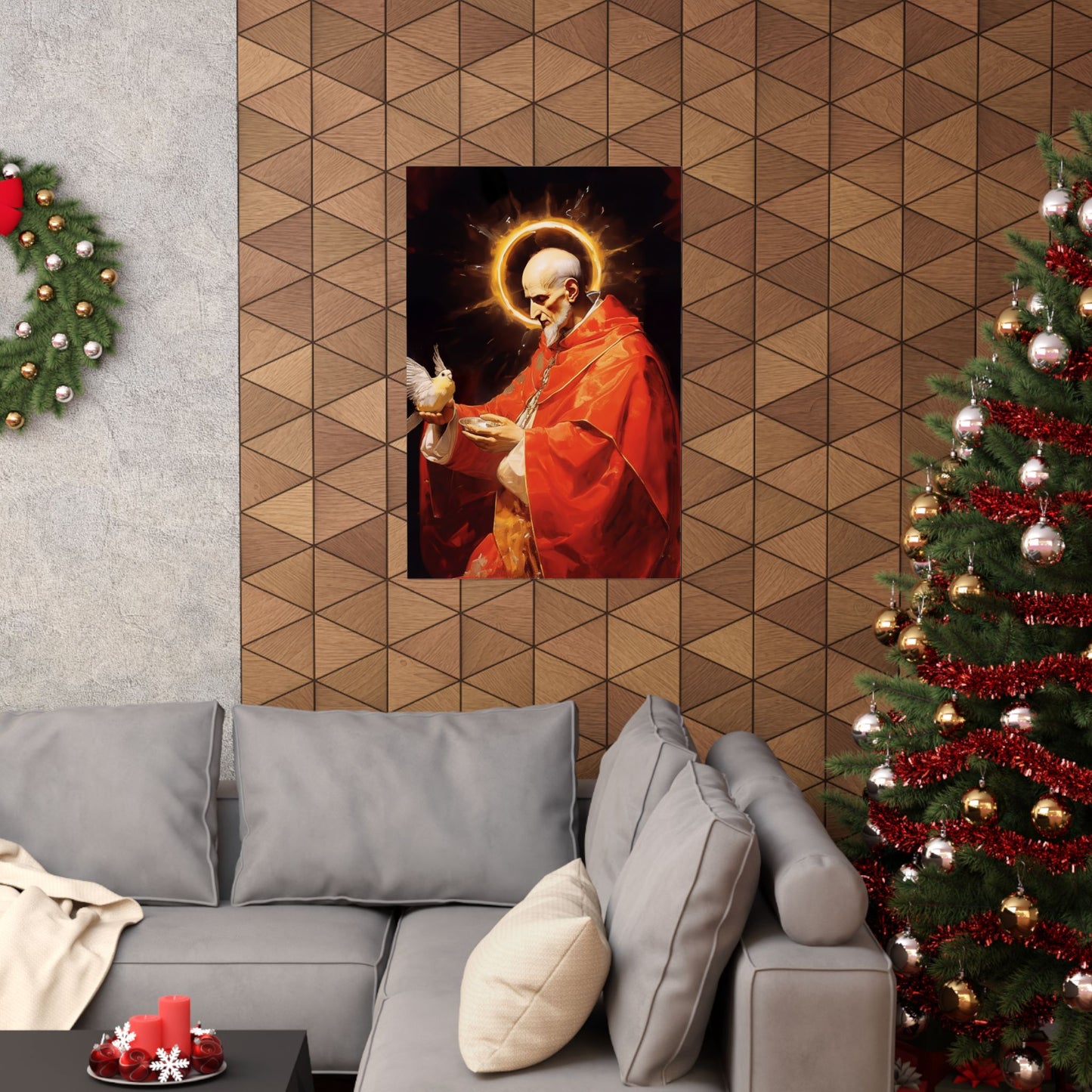 Pope Saint Gregory the Great Print - Sanctified Souls Print - Multiple Sizes - Premium Matte Vertical Posters