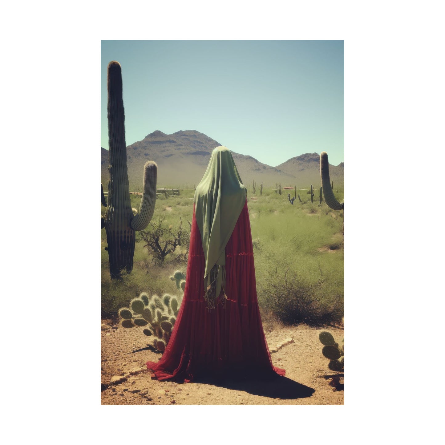Saint Melania the Elder, Desert Mother Poster Print - Sanctified Souls Print - Multiple Sizes - Premium Posters - Catholic Art