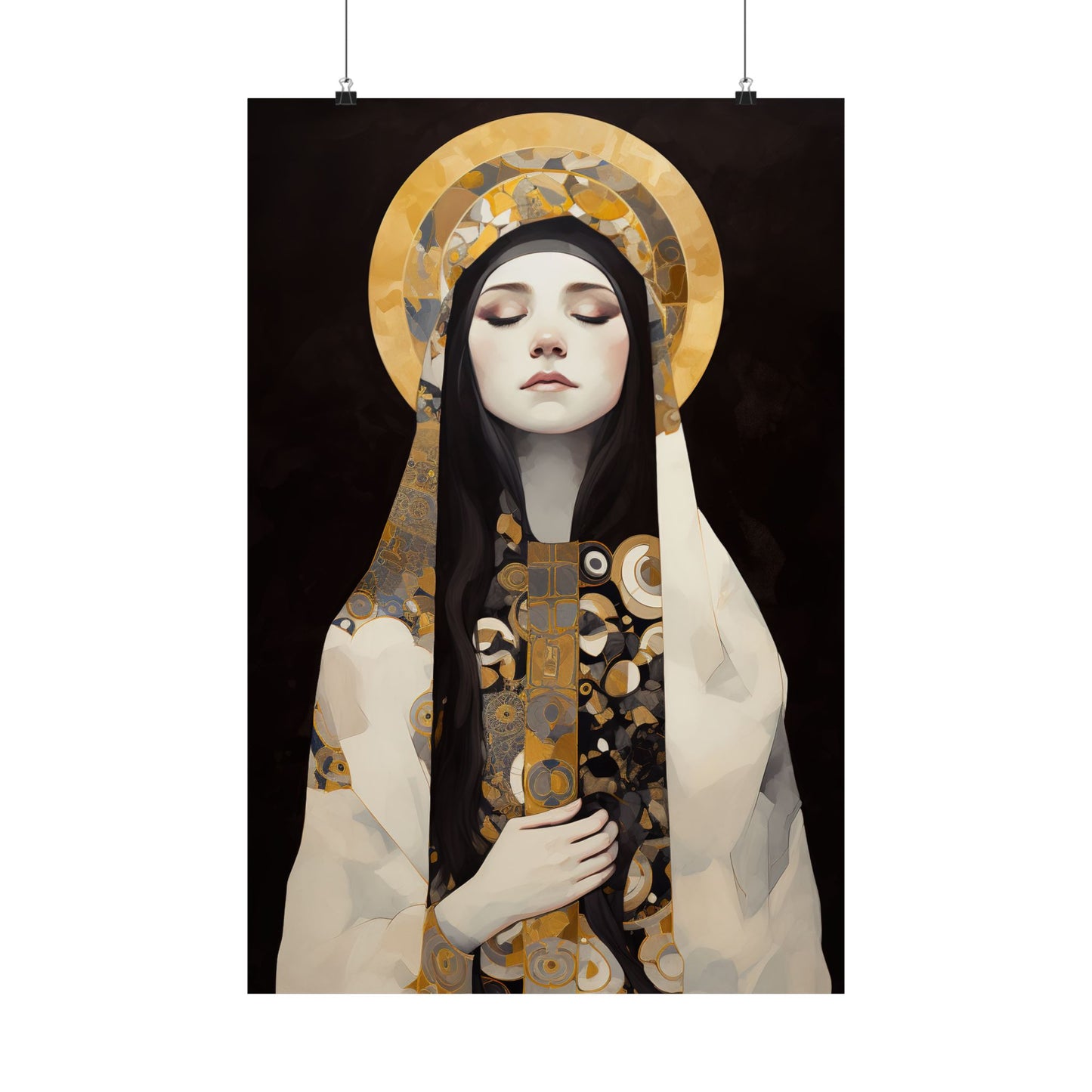 Saint Marie Magdalen Postel Print - Sanctified Souls Print - Multiple Sizes - Premium Matte Vertical Posters