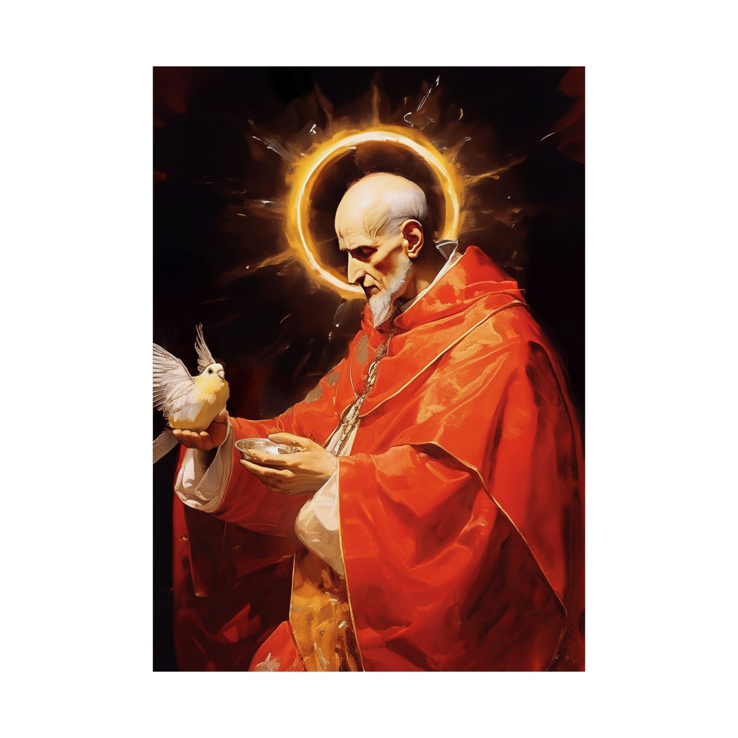 Pope Saint Gregory the Great Print - Sanctified Souls Print - Multiple Sizes - Premium Matte Vertical Posters