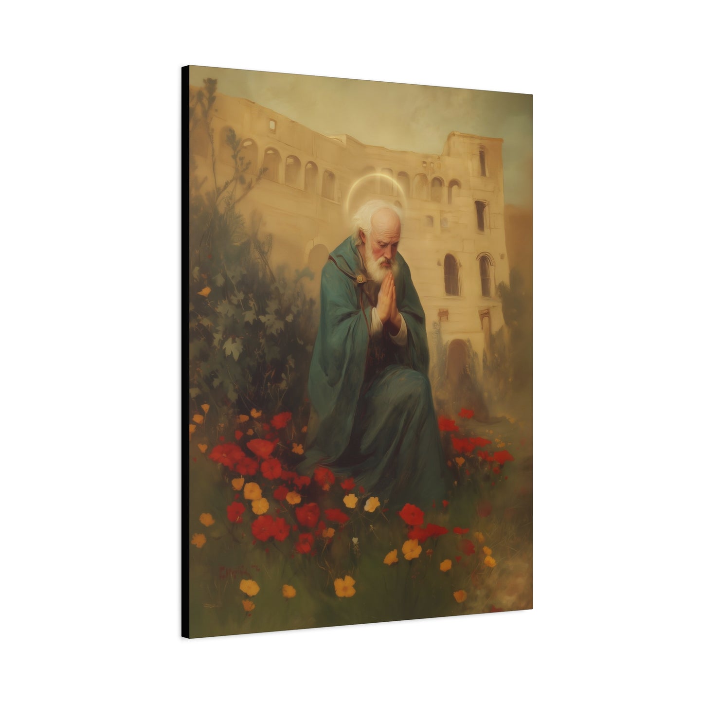 Saint Cyprian - Multiple Sizes - Catholic Home art - Museum Wrapped Canvas - Sanctified Souls Print - Catholic Martyr Art