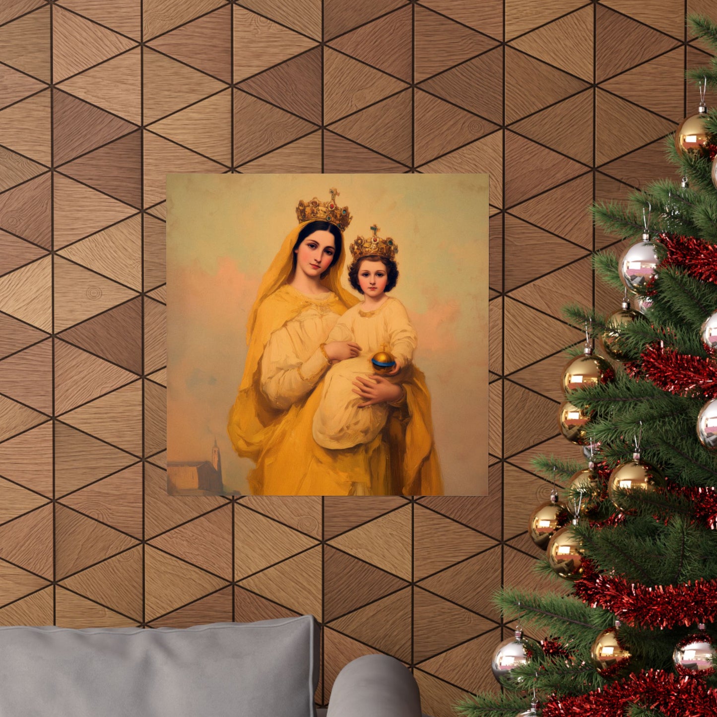 Our Lady of Prompt Succor - Sanctified Souls Print - Multiple Sizes - Premium Matte Vertical Posters