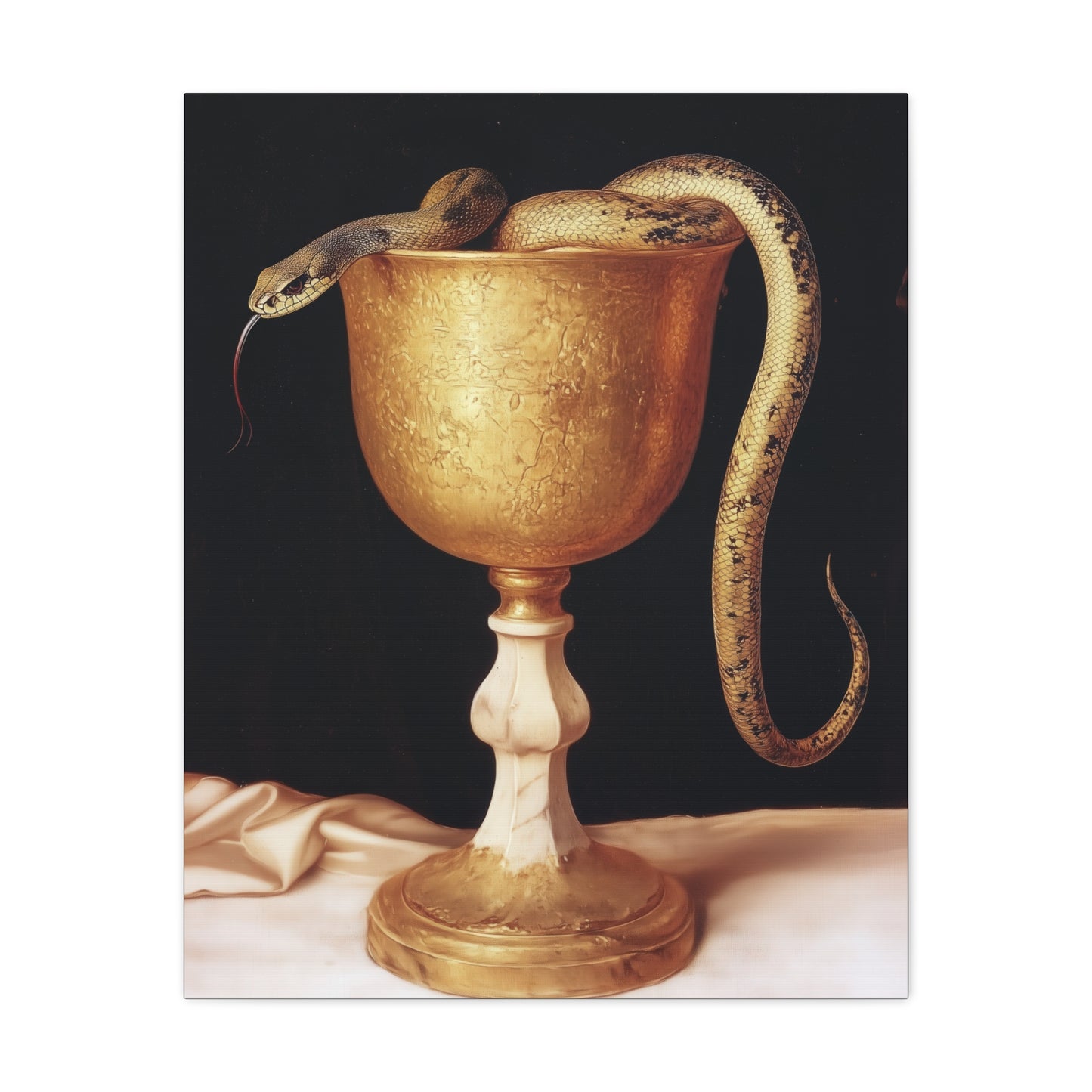 Saint John's Chalice - Gallery Wrapped Canvas - Print - Religious Art for your Home - Catholic