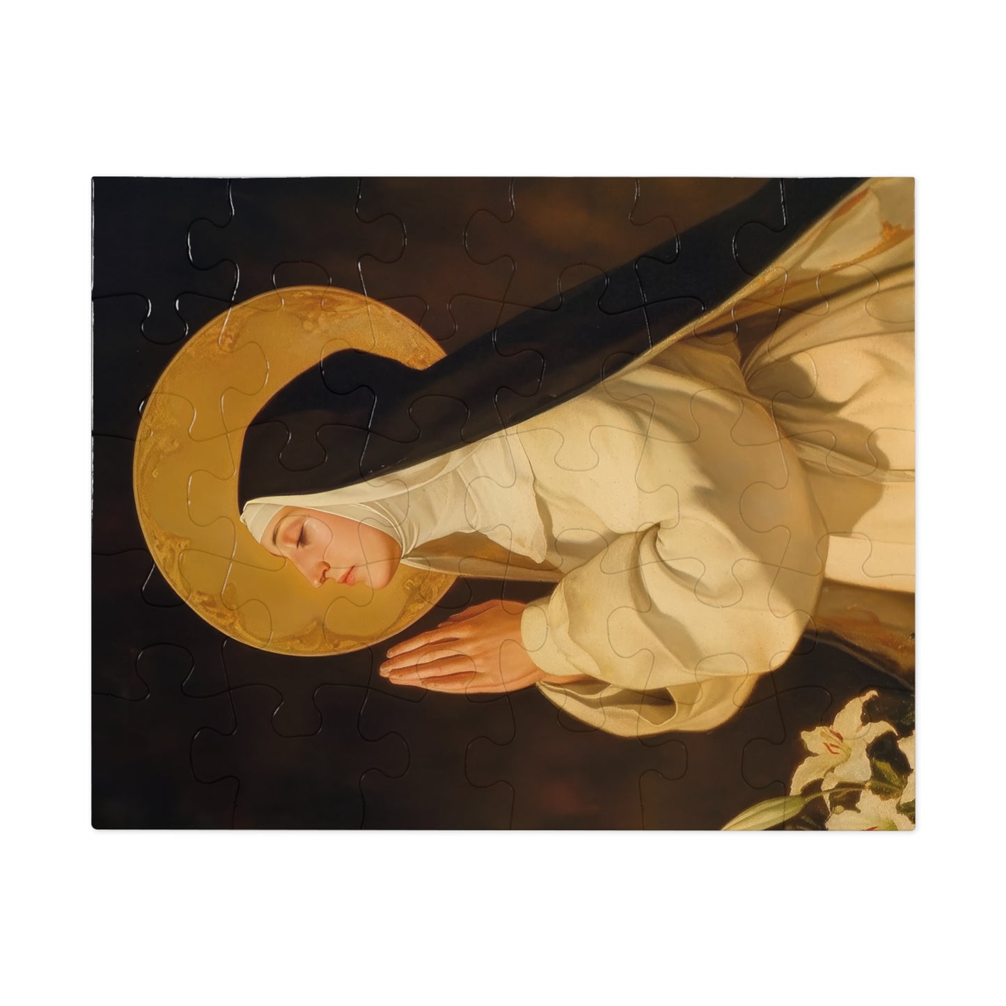 Saint Lutgardis - Puzzle and Keepsake Tin - Religious (30, 110, 252, 500,1000) - Religious Catholic Puzzle Art