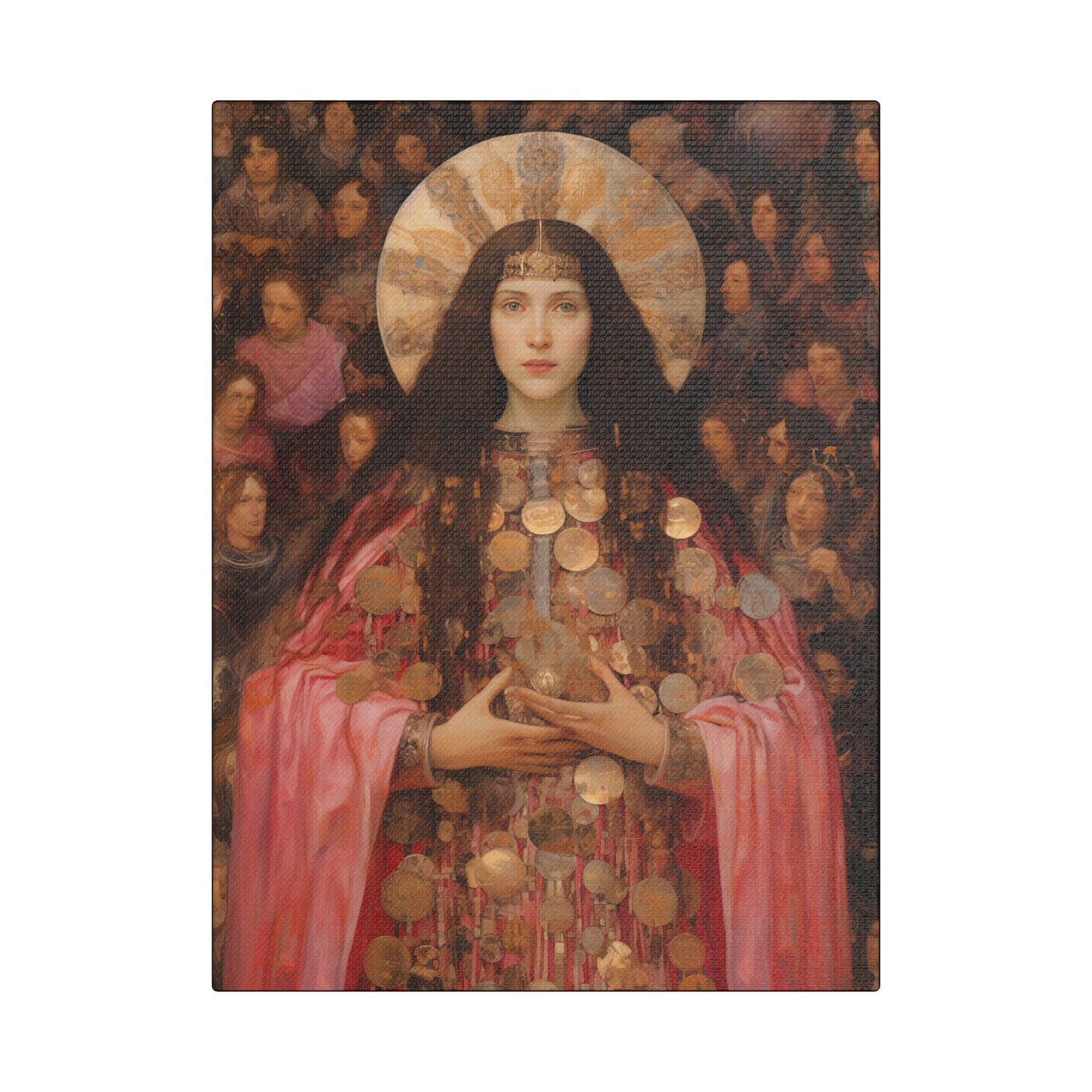Saint Praxedes Canvas Print - Multiple Sizes - Catholic Home art - Gallery Wrapped Canvas - Sanctified Souls Print