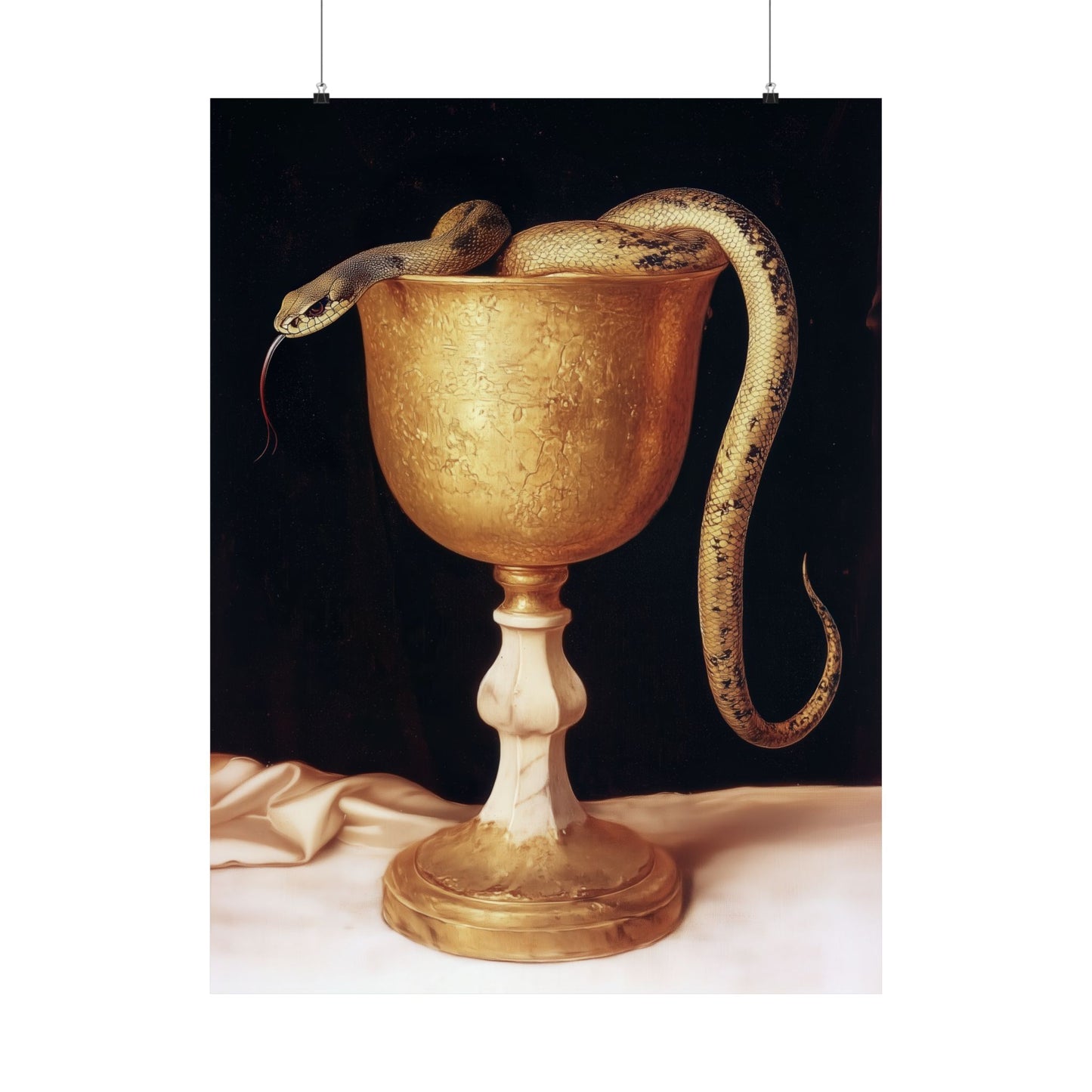 Saint John's Chalice - Sanctified Souls Print - Multiple Sizes - Premium Matte Vertical Posters