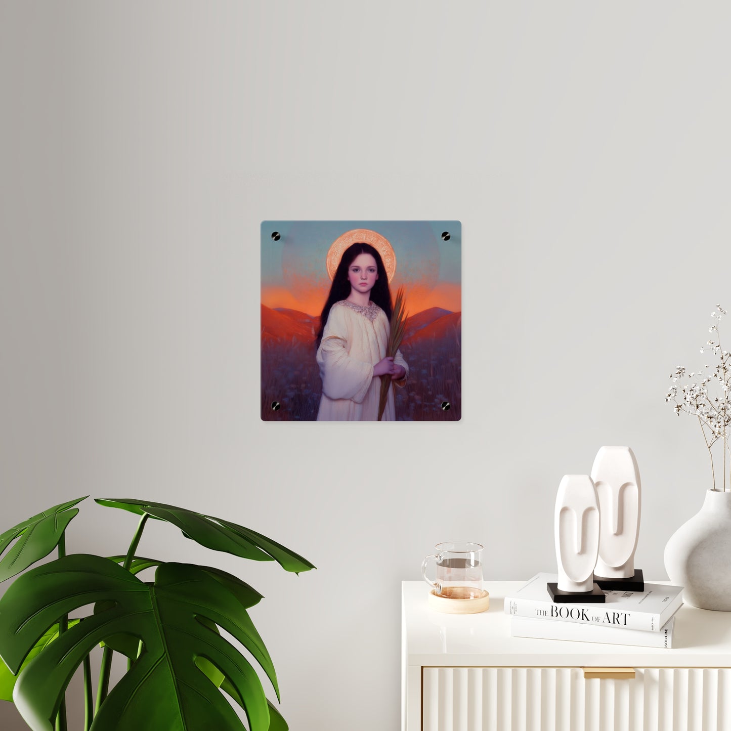 Saint Hope  Wall Art Panel - Ready to Hang Acrylic Print - Catholic Saint Art - Patron Saint Print - Martyr of the Church Art