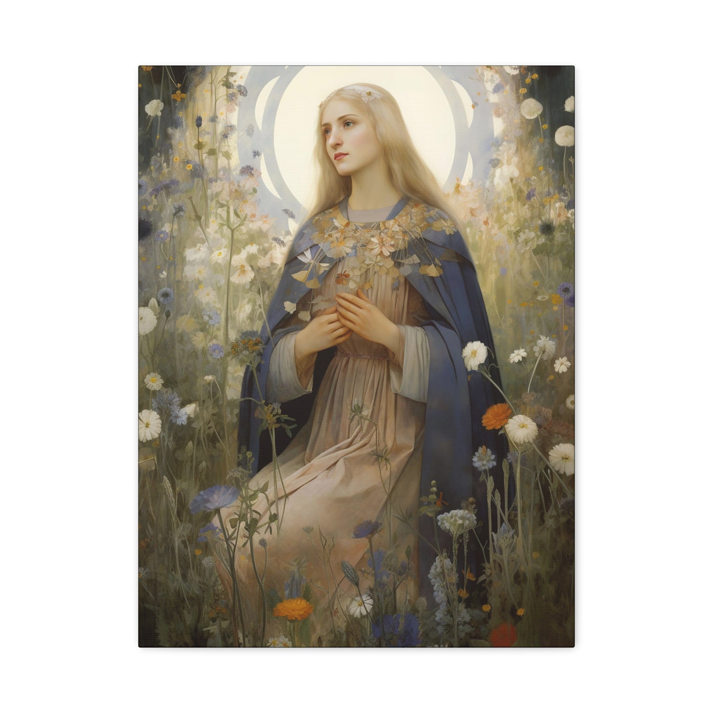 Saint Hildegard of Bingen - Museum Wrapped Canvas - Sanctified Souls Print - Religious Art for your Home
