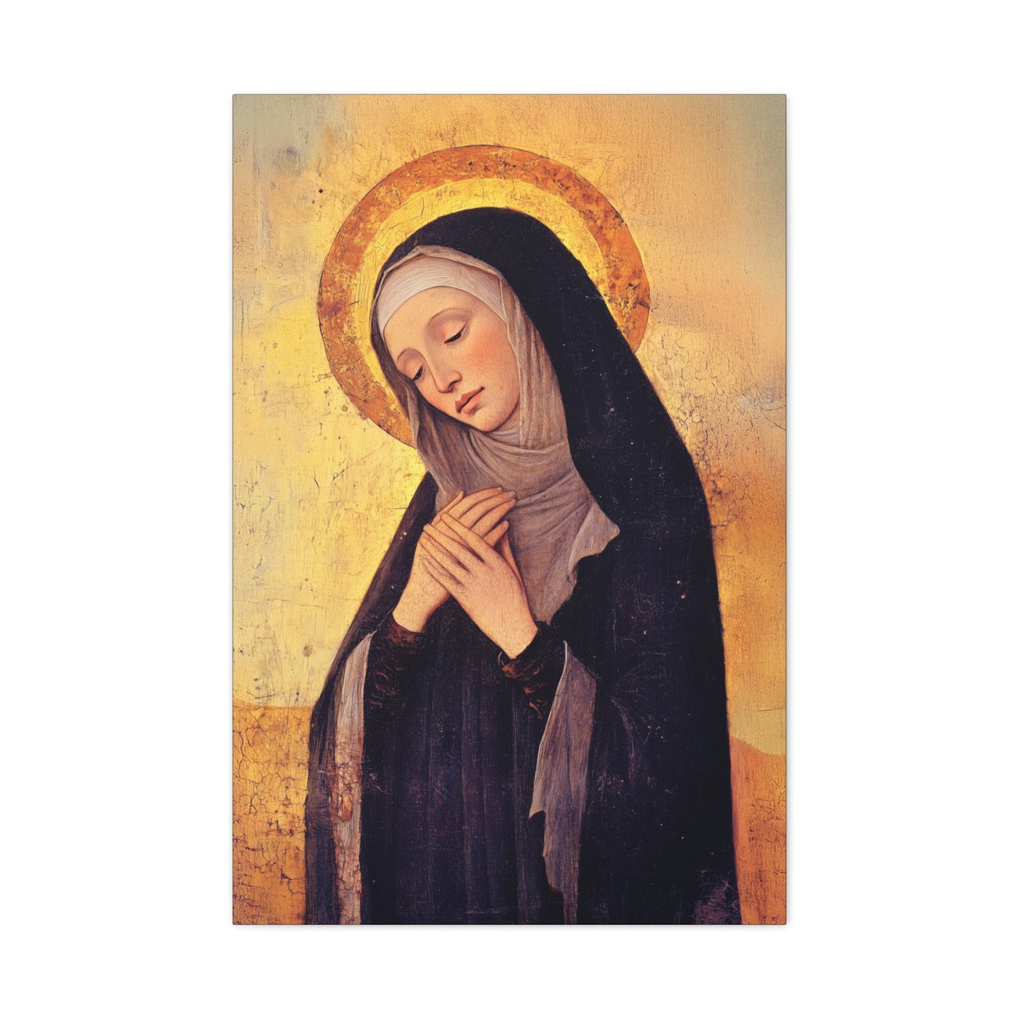 Saint Syncletica of Alexandria - Desert Mother - Gallery Wrapped Canvas - Print - Religious Art for your Home - Catholic
