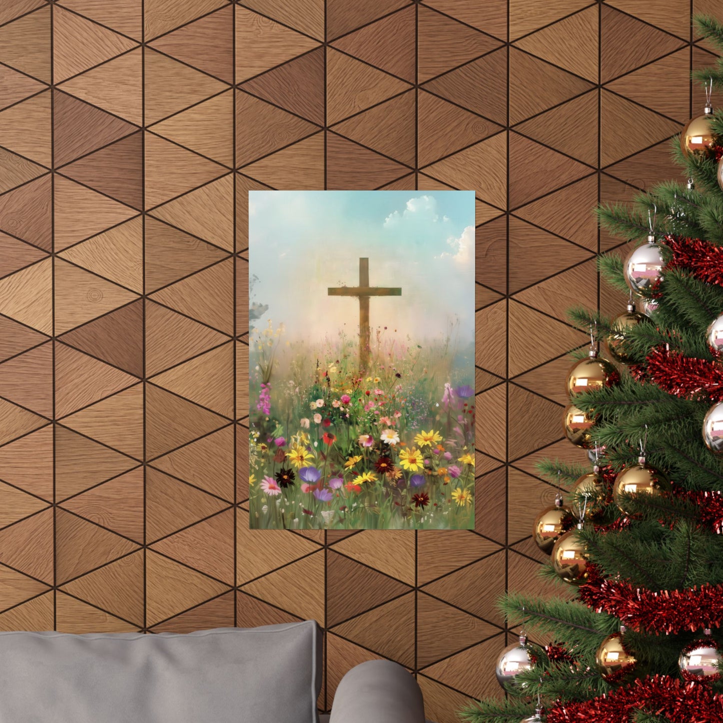 The Cross That Called the Earth to Life - Sanctified Souls Print - Multiple Sizes - Premium Matte Vertical Posters