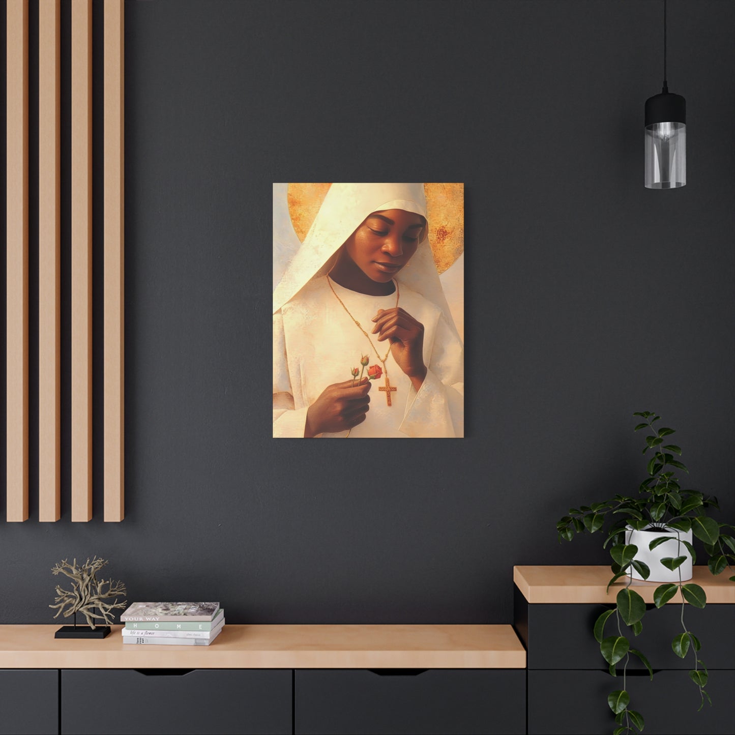 Blessed Marie-Clementine Anuarite Nengapeta - Gallery Wrapped Canvas - Print - Religious Art for your Home - Catholic art print