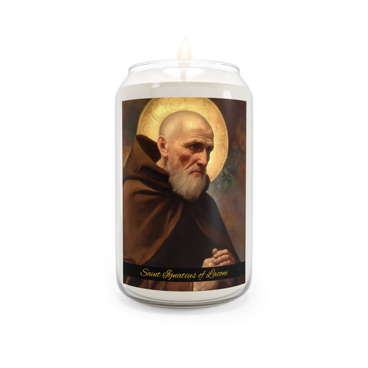 Saint Ignatius of Laconi - Scented Prayer Candle, 13.75oz - Tall Size - Religious Prayer Candle