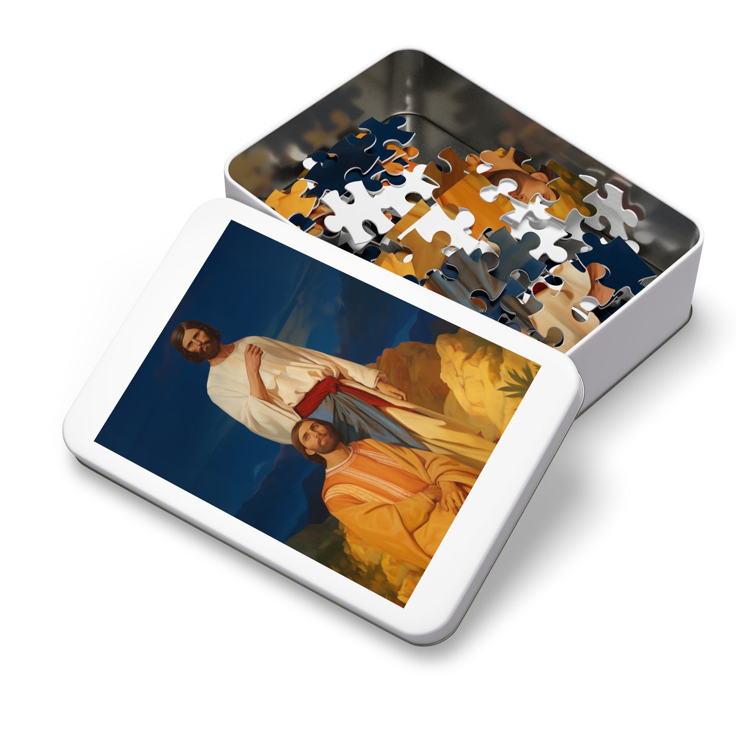 Saints James and John - Sons of Thunder - Puzzle and Keepsake Tin - Jigsaw Puzzle (30, 110, 252, 500,1000-Piece) - Religious Puzzle