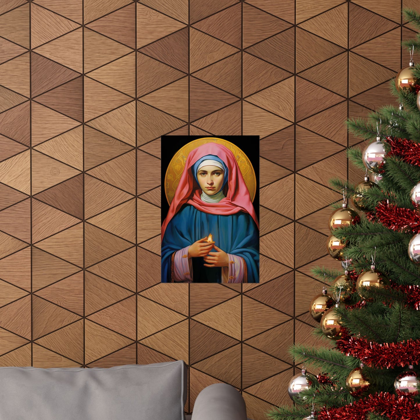 Saint Bernadette Print - Sanctified Souls Print - Multiple Sizes - Premium Matte Vertical Posters