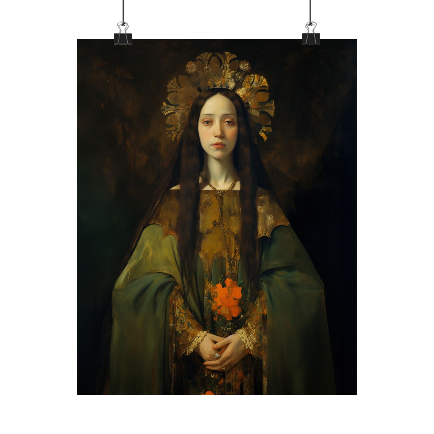 Saint Elizabeth of Portugal - Sanctified Souls Print - Multiple Sizes - Premium Matte Vertical Posters
