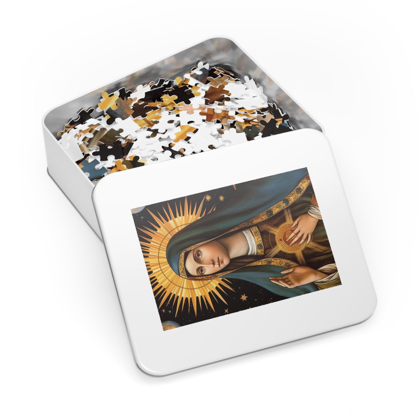 Saint Clare of Assisi - Puzzle and Keepsake Tin - Religious Jigsaw Puzzle (30, 110, 252, 500,1000-Piece) - Religious Puzzle