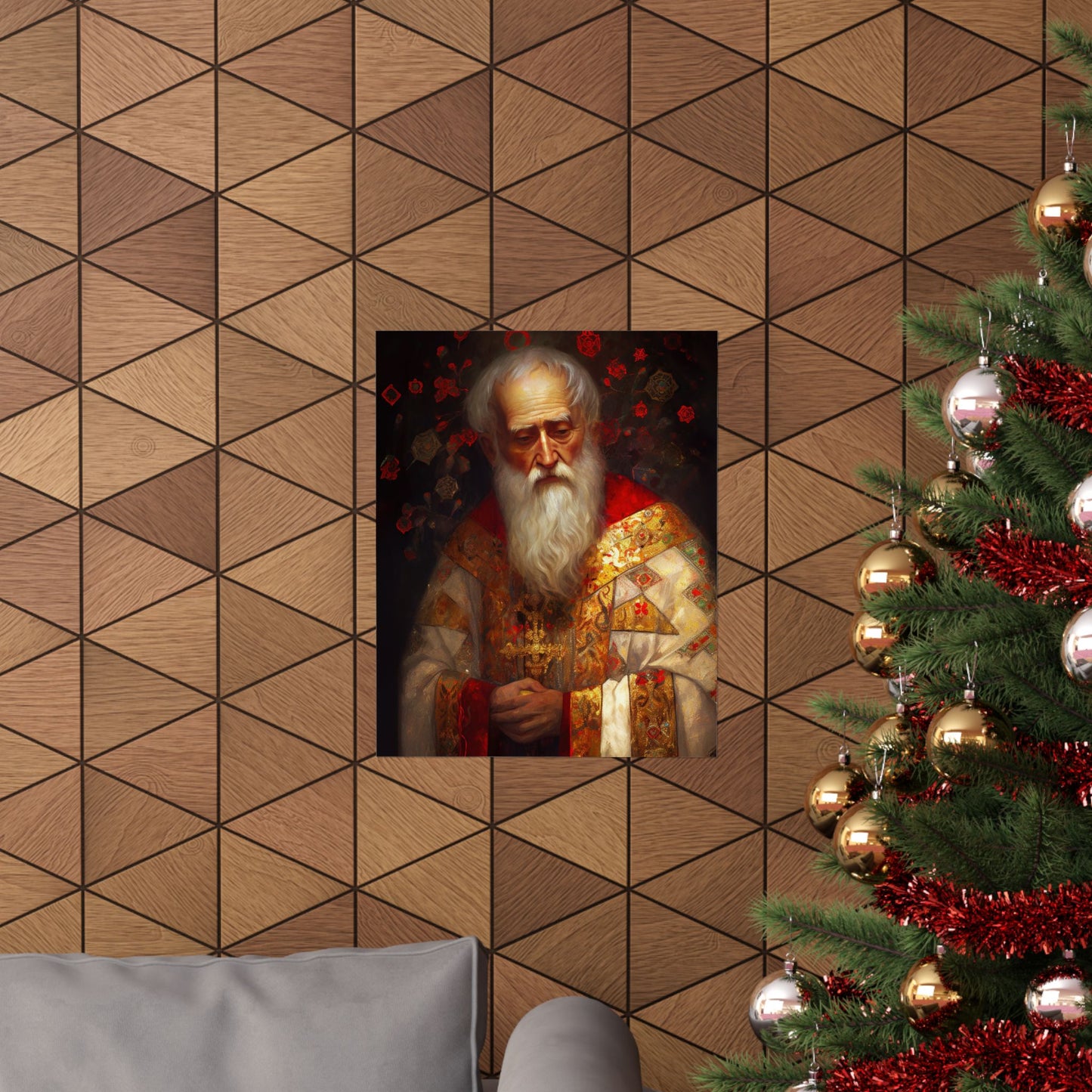 Saint Nicholas Print - Sanctified Souls Print - Multiple Sizes - Premium Matte Vertical Posters