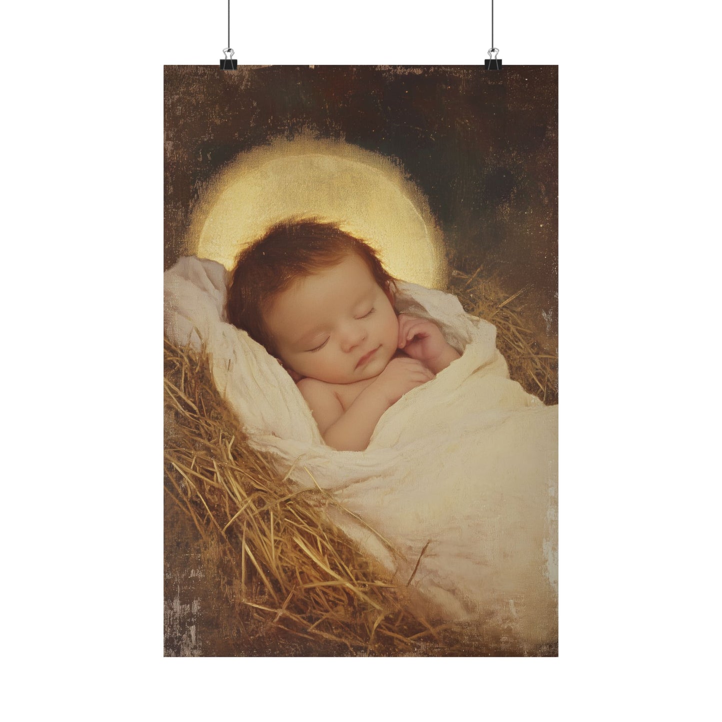 Jesus, the Newborn Light of the World - Sanctified Souls Print - Multiple Sizes - Premium Matte Vertical Posters