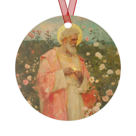 Saint Valentine Metal Ornament - Religious Holiday Christmas Ornament and Keepsake - Prayer Ornament - Catholic Gift