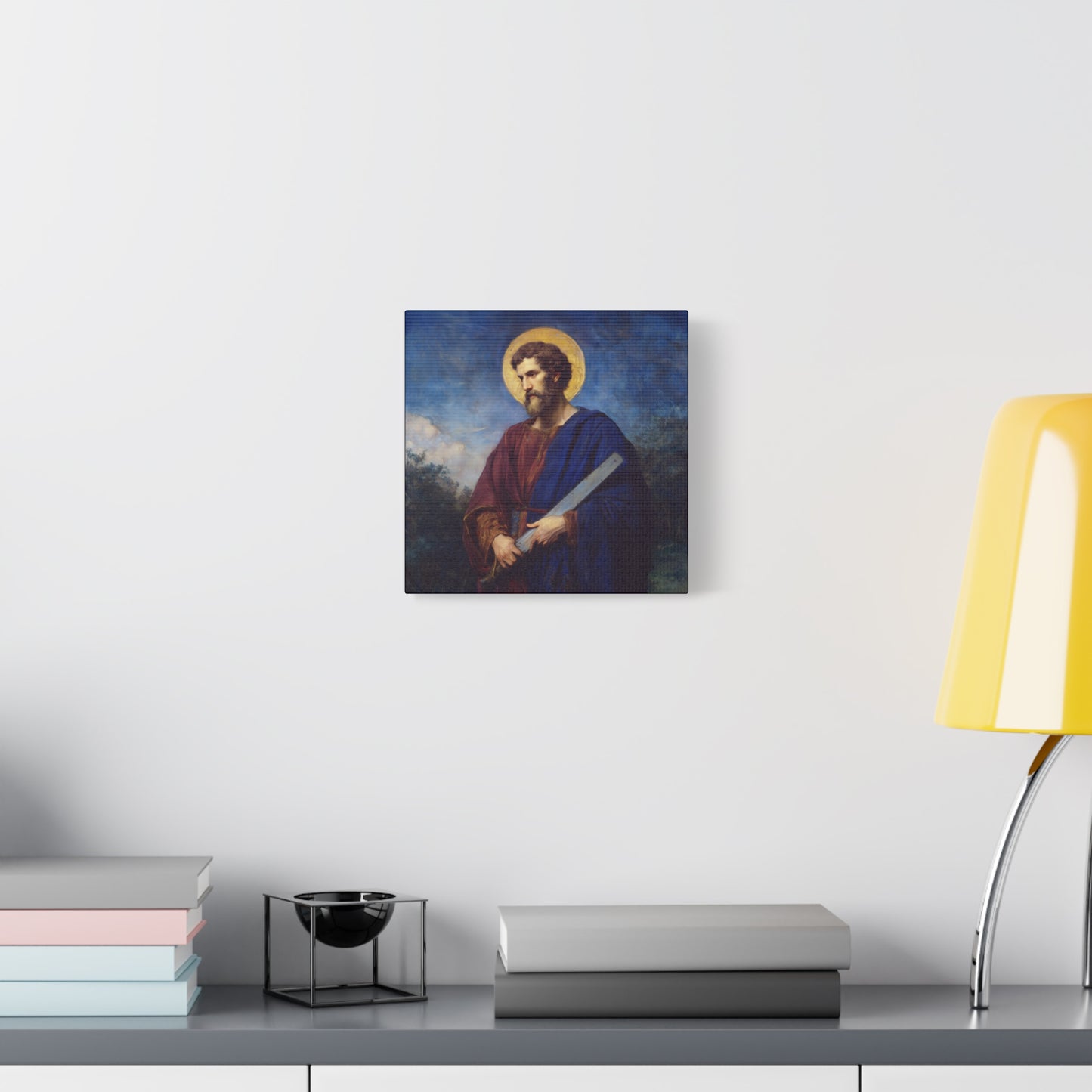 Saint Simon the Apostle  - Gallery Wrapped Canvas - Print - Religious Art for your Home - Catholic Art