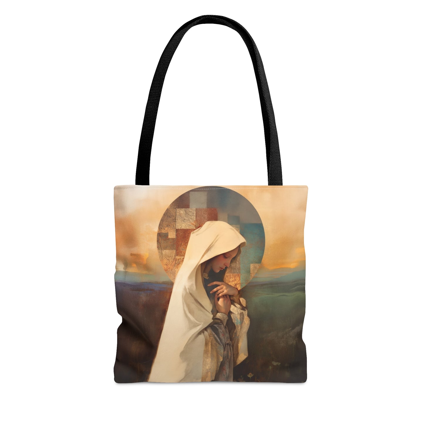 Our Lady of the Prairie - Tote Bag - Large Medium Small Faith Art Bag - Bible Study Faith Purse - Double Sided