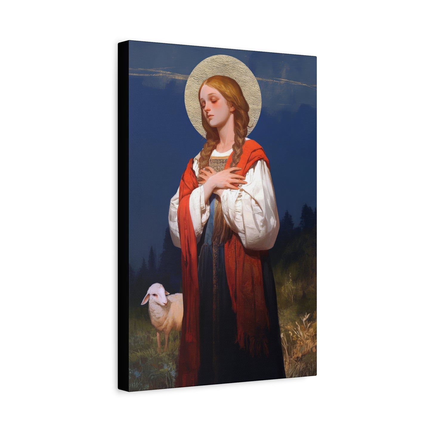 Saint Genevieve - Gallery Wrapped Canvas - Print - Religious Art for your Home - Catholic Art
