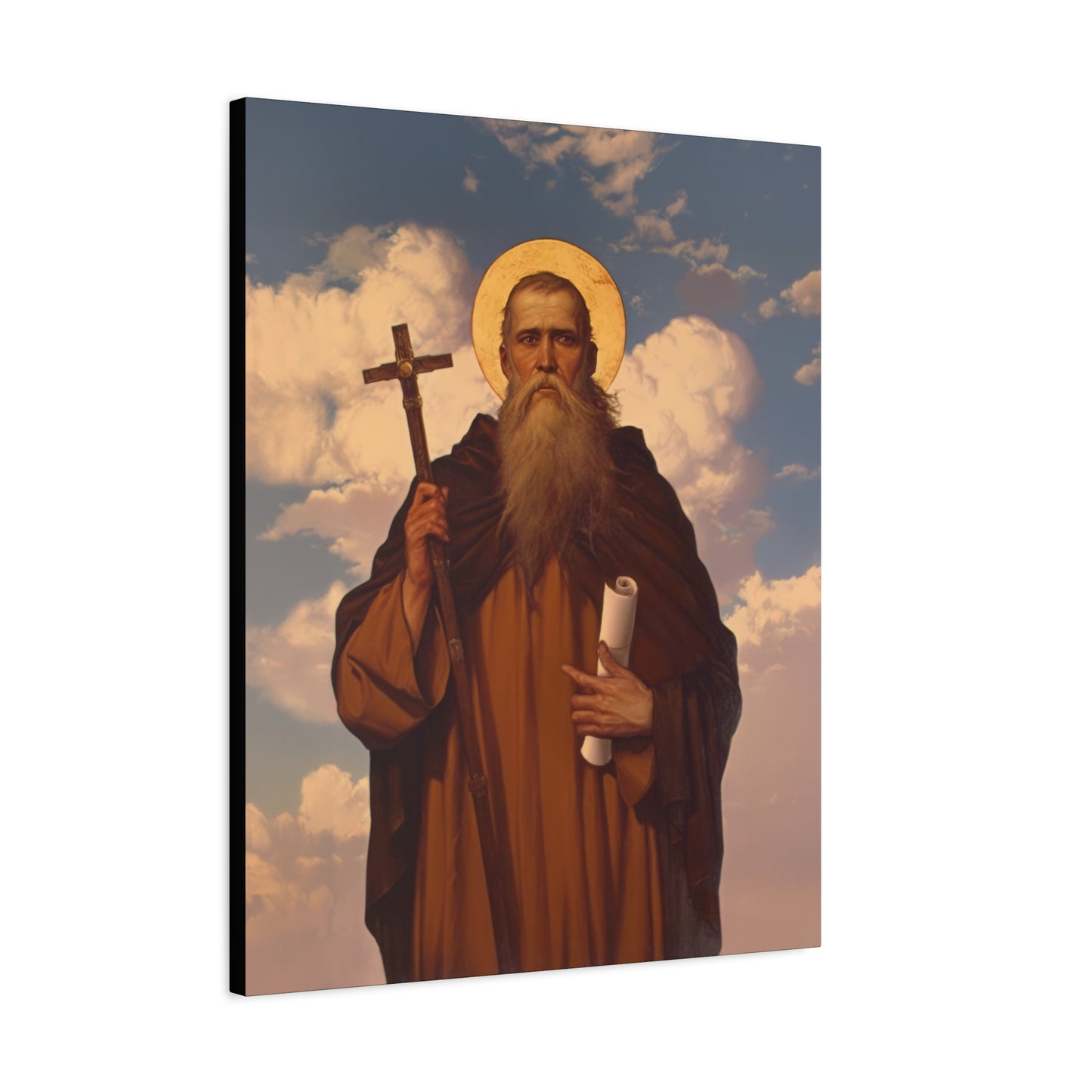 Saint Joannicus the Great / Loannikios of Mount Olympus - Gallery Wrapped Canvas - Print - Religious Art for your Home - Catholic Art Print