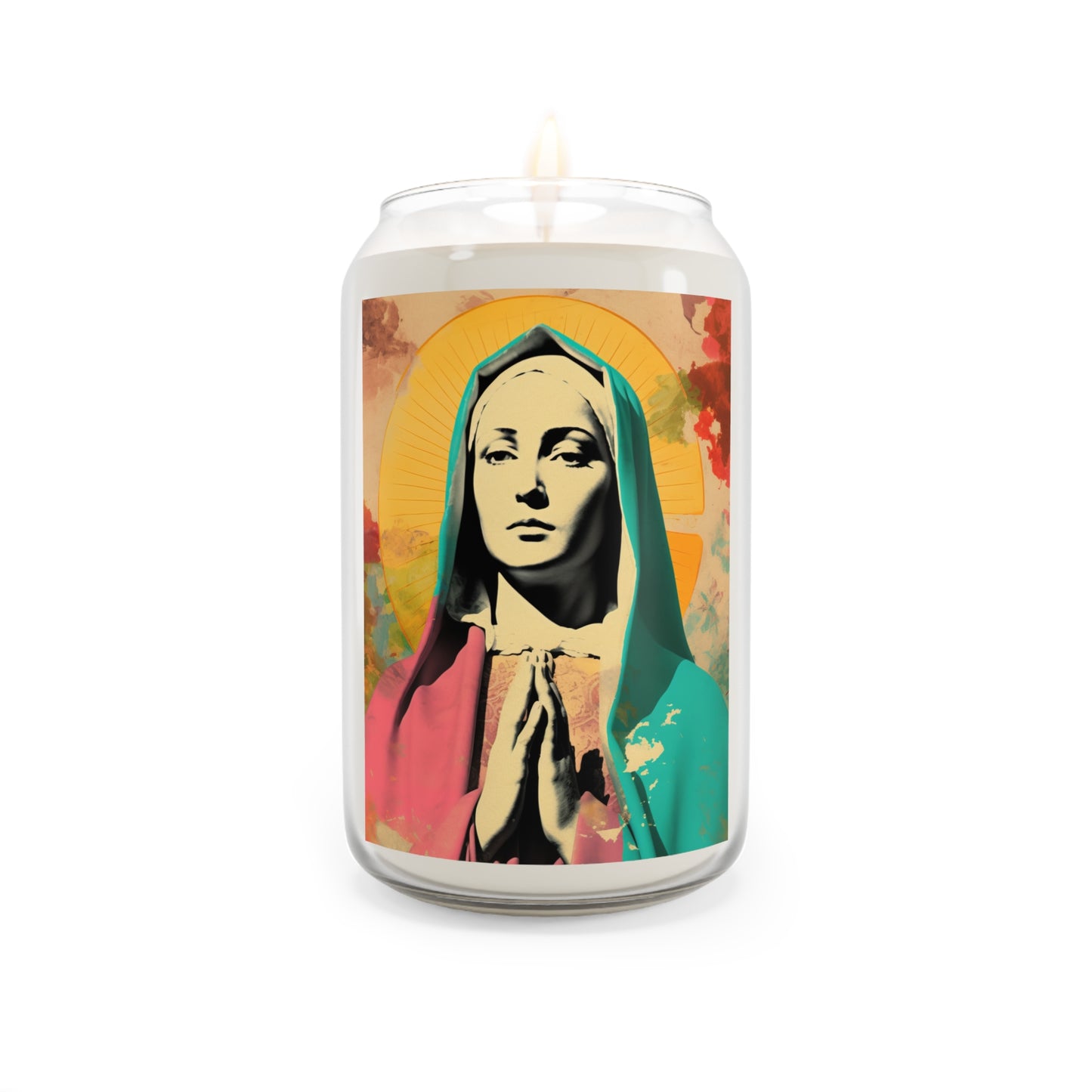 Mary the Blessed Virgin - Scented Prayer Candle, 13.75oz - Tall Size - Religious Prayer Candle - Catholic Art - Religious Gift