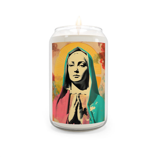 Mary the Blessed Virgin - Scented Prayer Candle, 13.75oz - Tall Size - Religious Prayer Candle - Catholic Art - Religious Gift