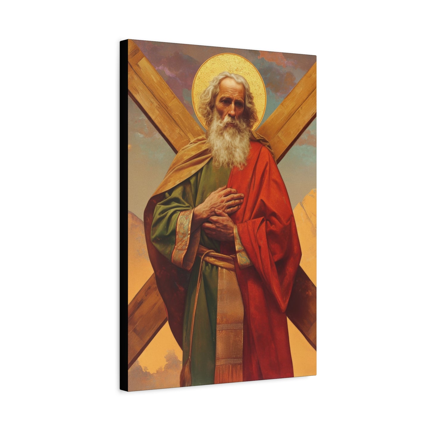 Saint Andrew the Apostle - Gallery Wrapped Canvas - Print - Religious Art for your Home - Catholic