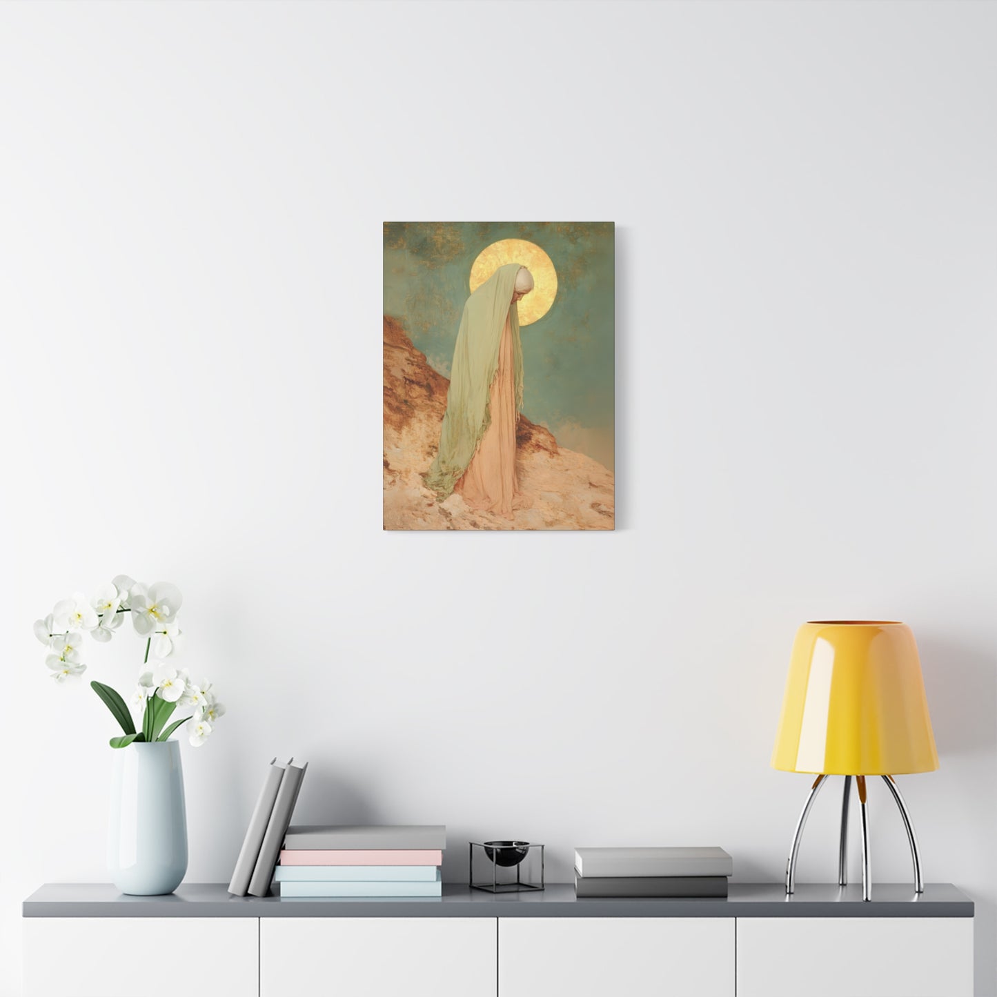 Saint Melania the Elder - Desert Mother - Gallery Wrapped Canvas - Print - Religious Art for your Home - Catholic Art Print