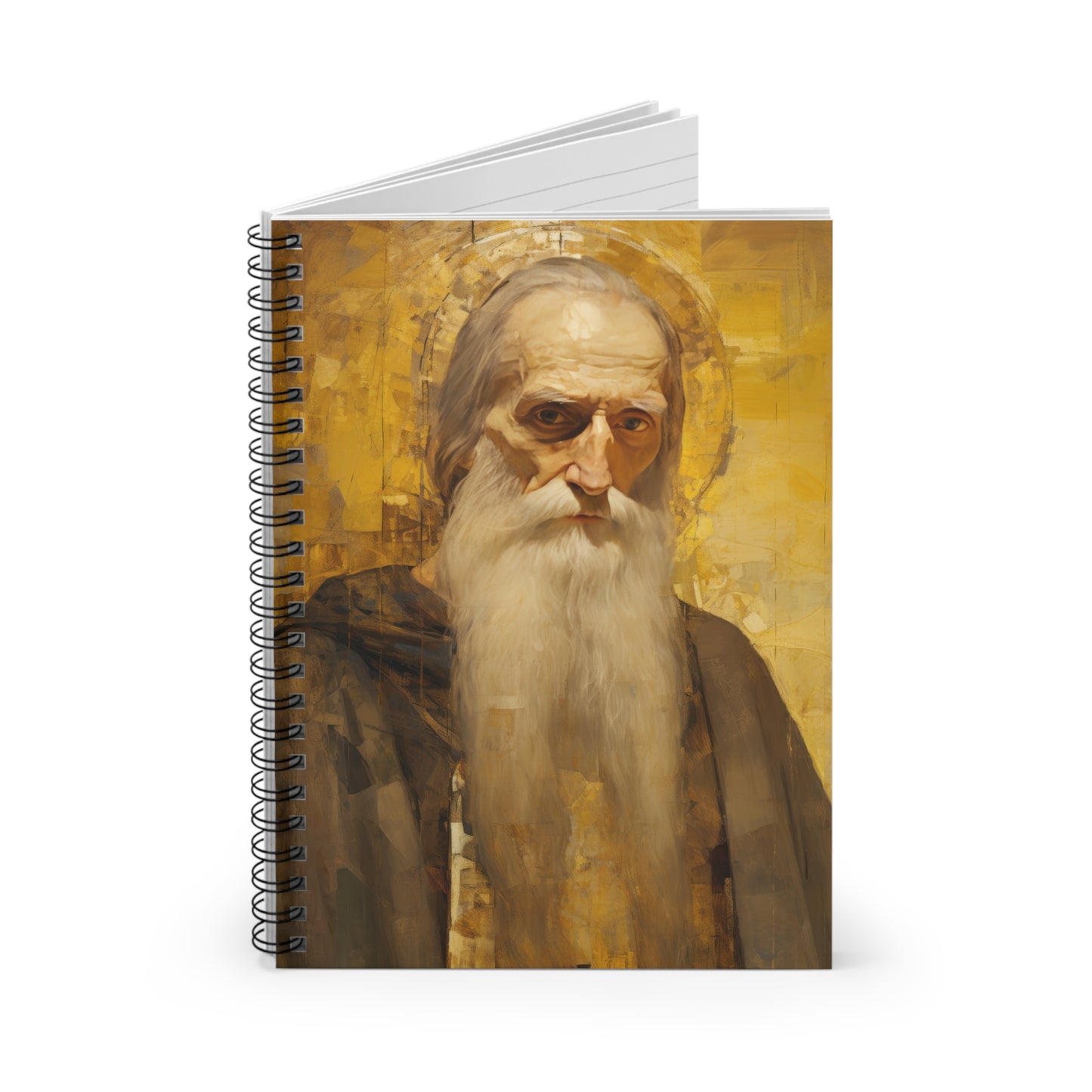 Saint Athanasius the Athonite - Sanctified Souls Art - Religious - Spiral Notebook - Ruled Line - Catholic Religious art present gift