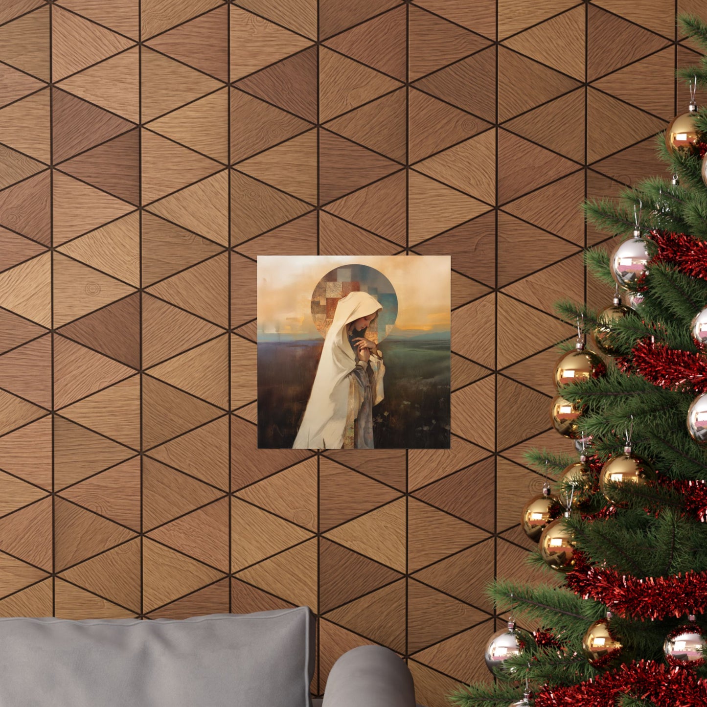 Our Lady of the Prairie - Sanctified Souls Print - Multiple Sizes - Premium Posters - Catholic Art - Christian Home