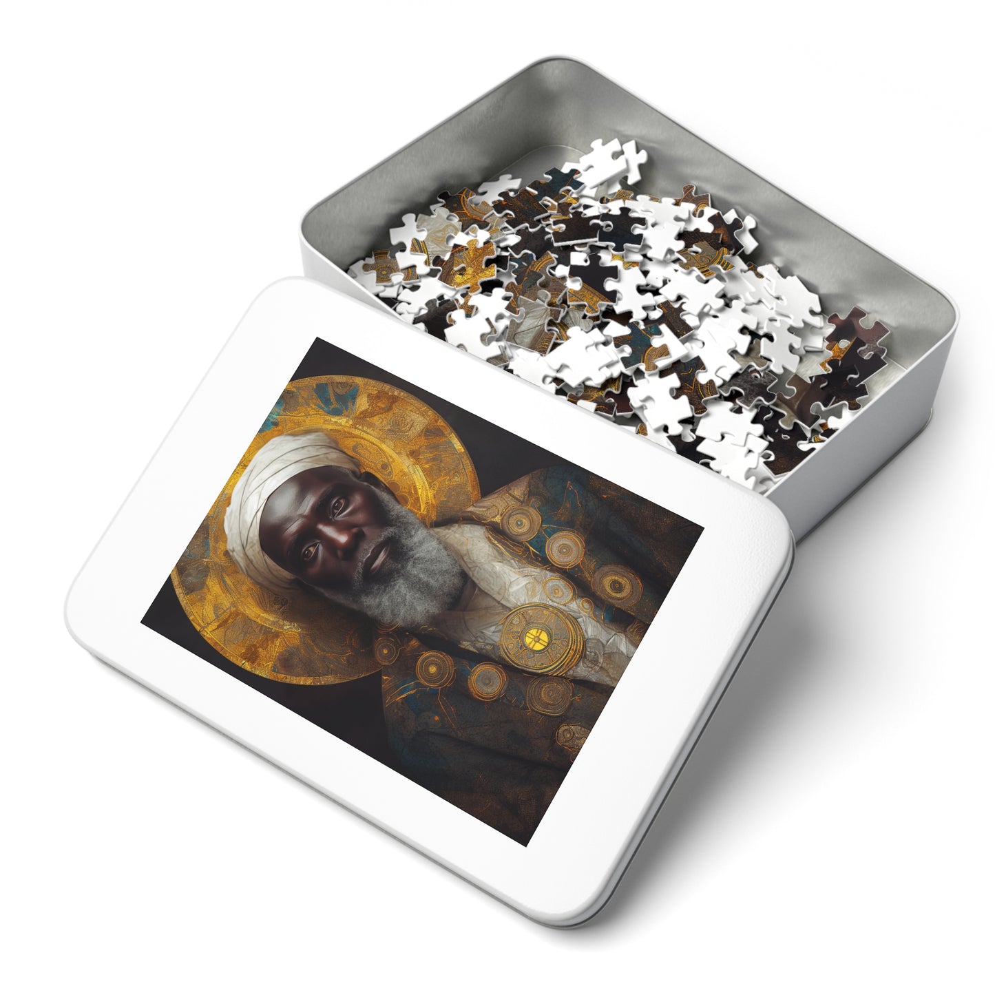 Saint Benedict - Puzzle and Keepsake Tin - Religious Jigsaw Puzzle (30, 110, 252, 500,1000-Piece) - Religious Puzzle