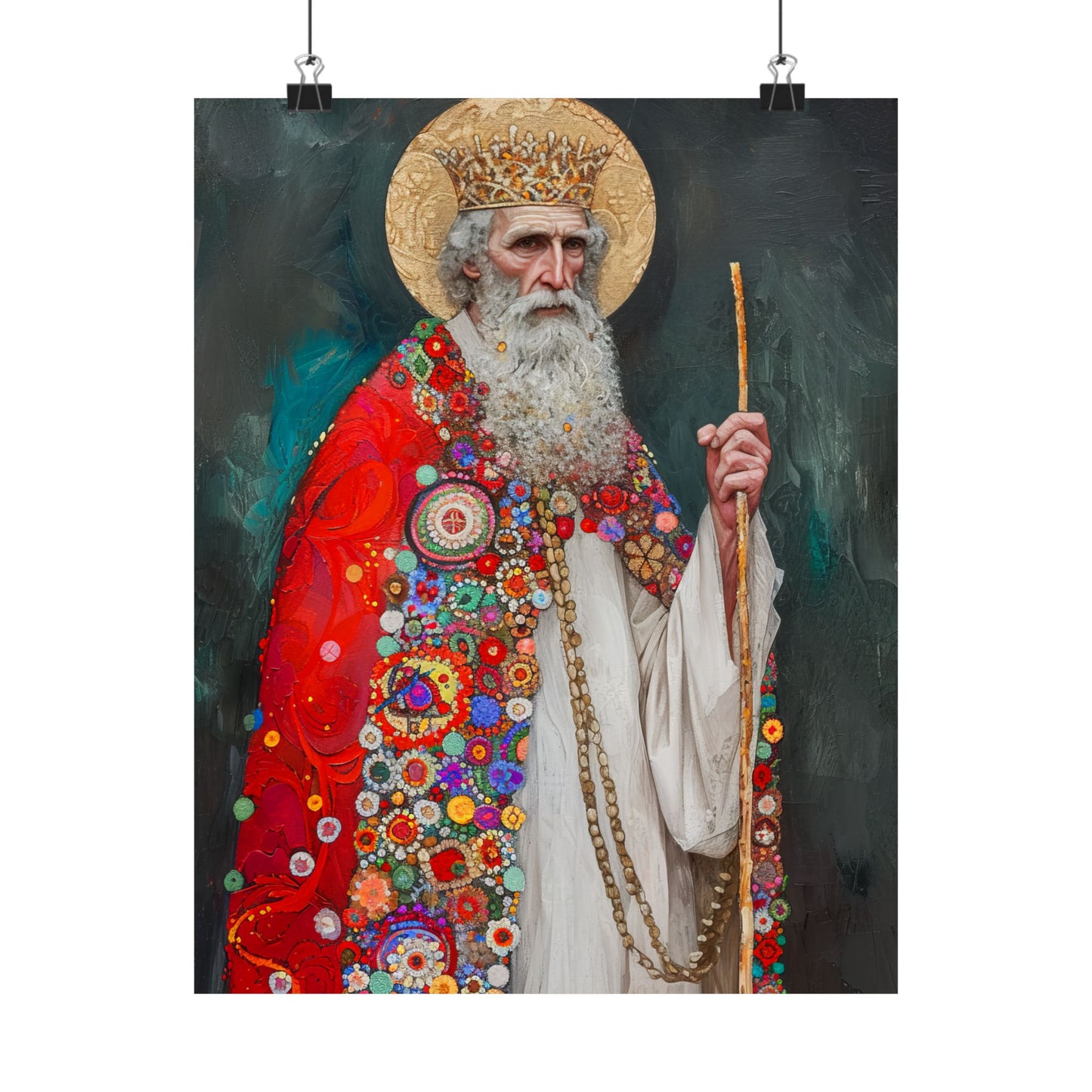 Saint Richard the Pilgrim / Richard of Wessex - Sanctified Souls Print - Multiple Sizes - Premium Matte Vertical Posters