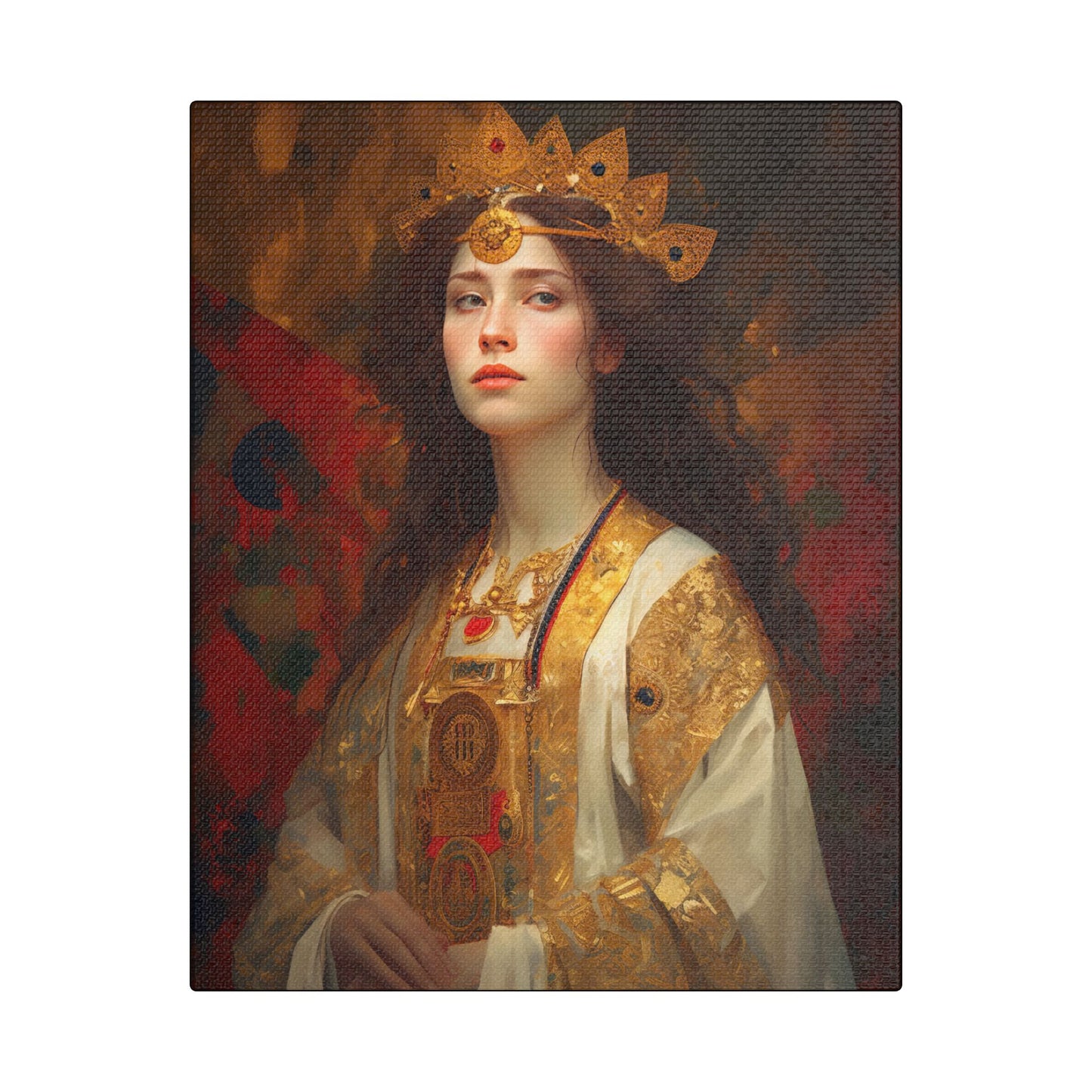 Saint Barbara Canvas Print - Multiple Sizes - Catholic Home art - Museum Wrapped Canvas - Sanctified Souls Print