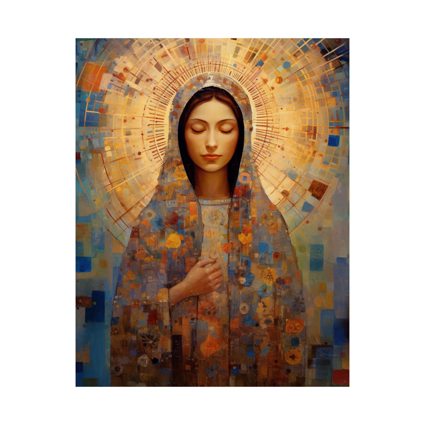 The Virgin of the Americas : Our Lady of Guadalupe - Sanctified Souls Print - Multiple Sizes - Premium Matte Vertical Posters